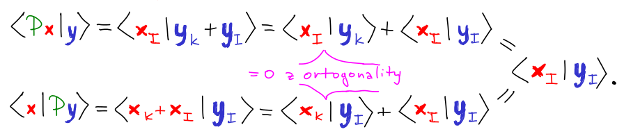 skalarni soucin symetrie kolme projekce