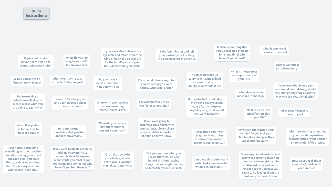 36 Question Love (template)