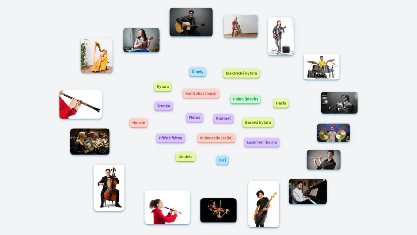 Hudební nástroje spojovačka