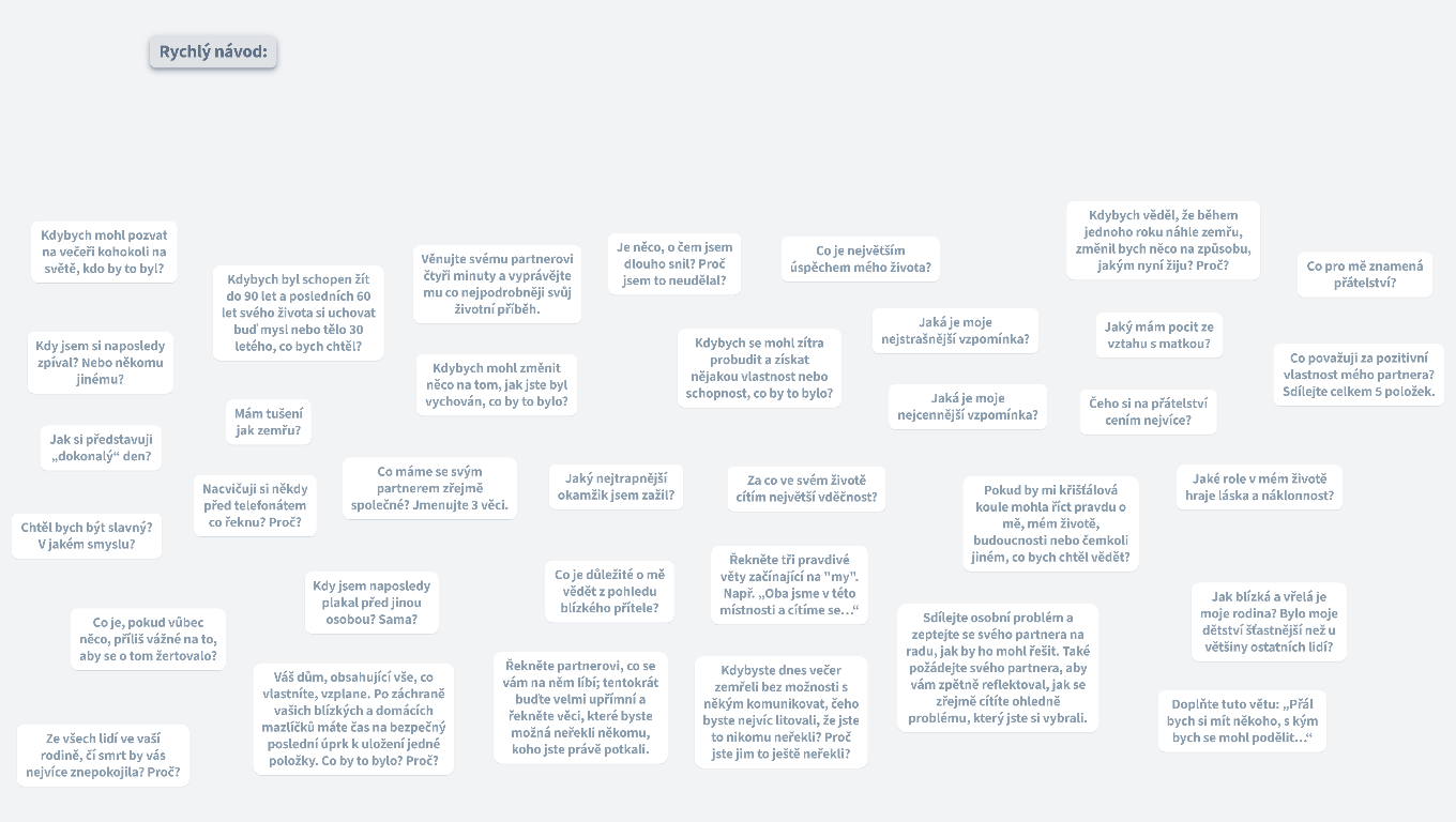 36 Otázek lásky (šablona)