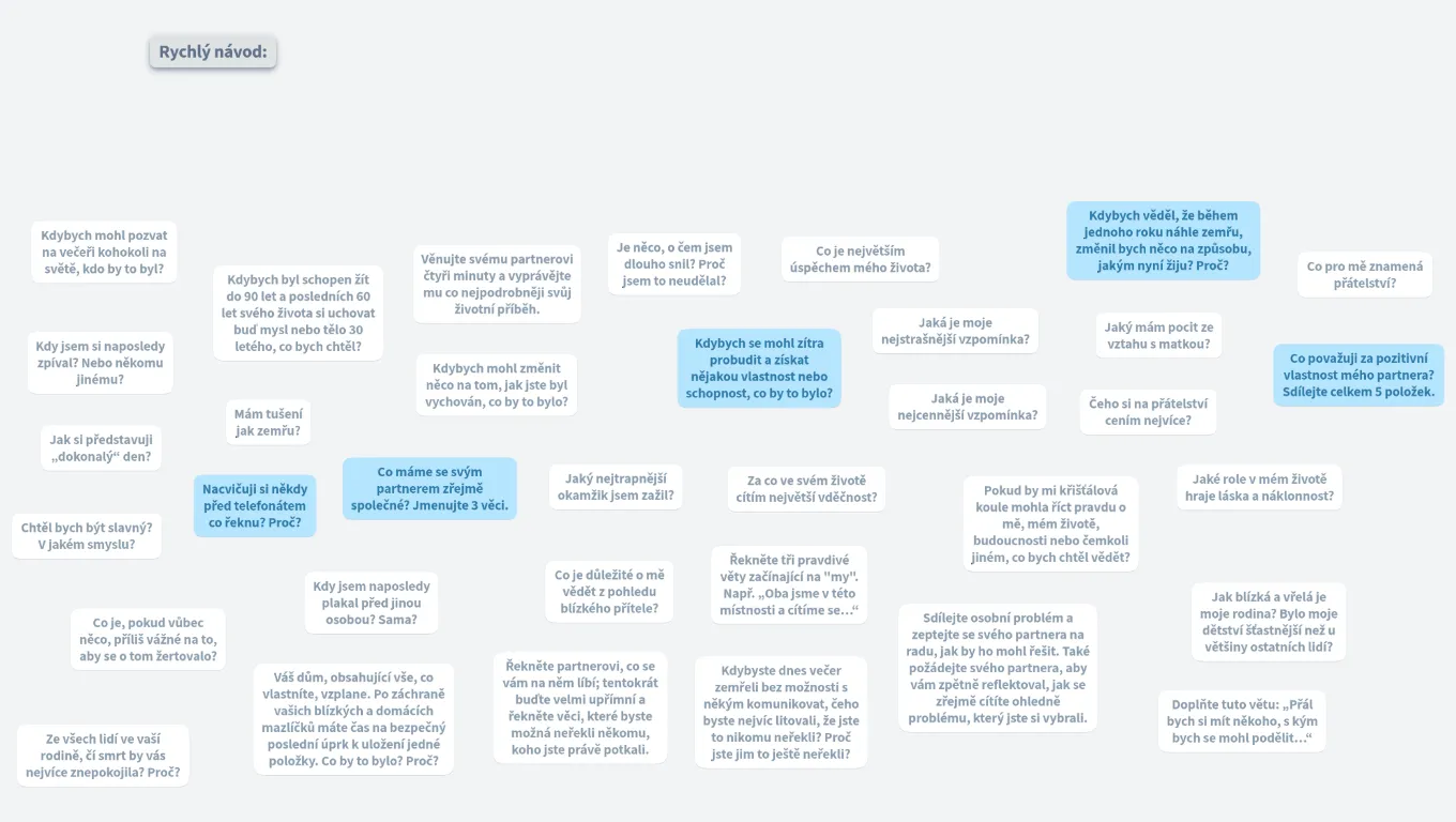 36 Otázek lásky (šablona)