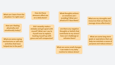 10 journaling questions to reduce stress