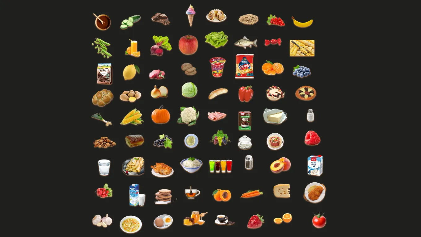 Jídlo - Їжа (flash cards) 🥪