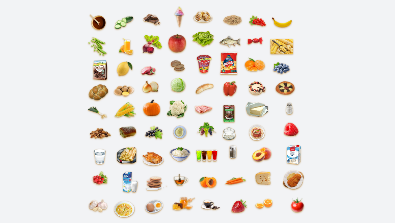 Jídlo - Їжа (flash cards) 🥪