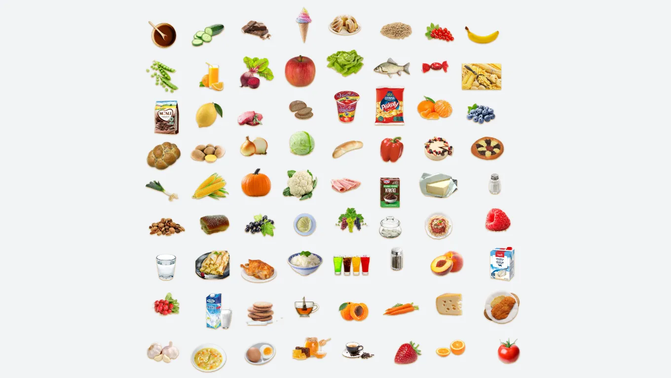 Jídlo - Їжа (flash cards) 🥪