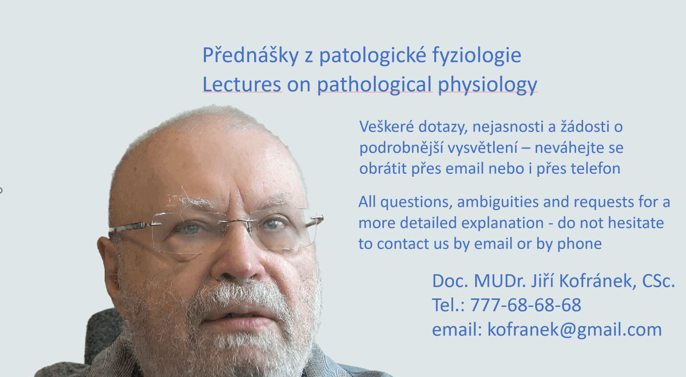 Kofránek Patofyziologie prezentace k přednáškám