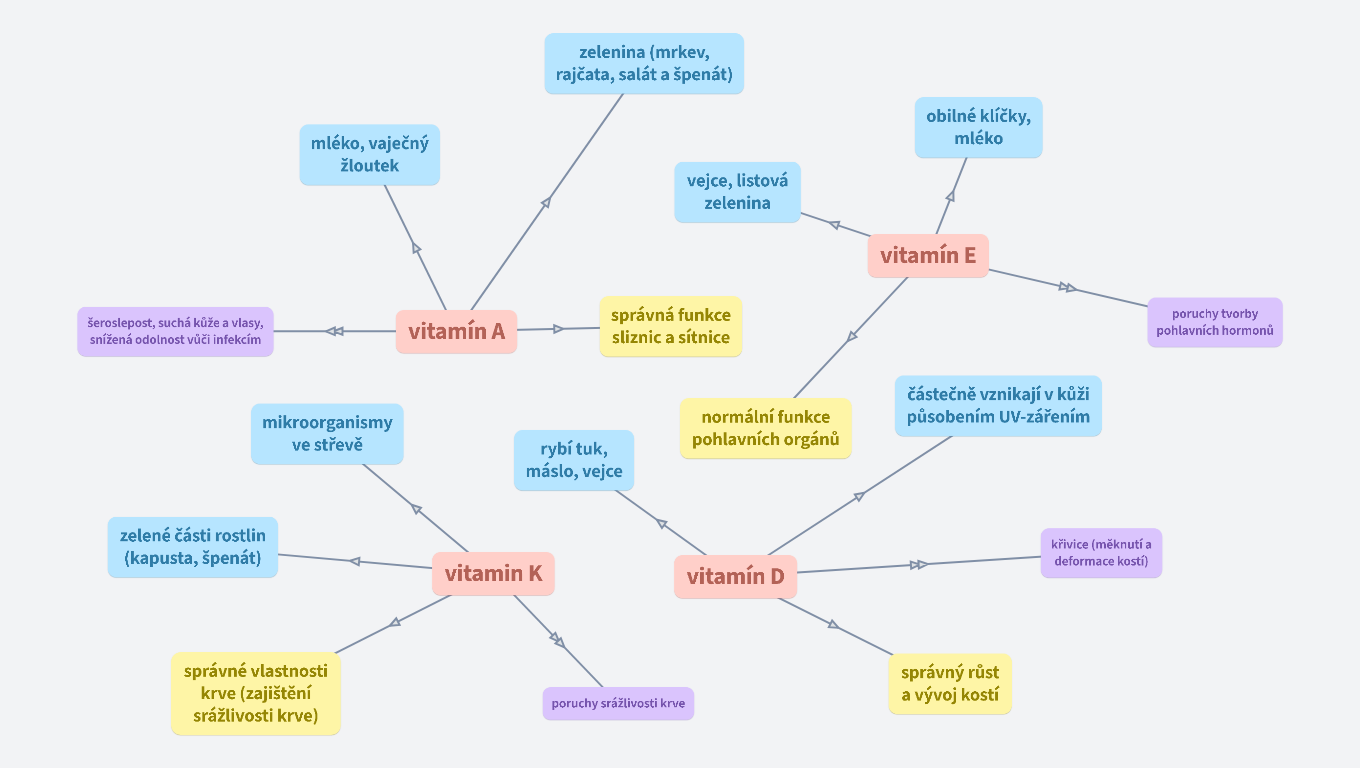 VITAMÍNY ROZPUSTNÉ V TUCÍCH
