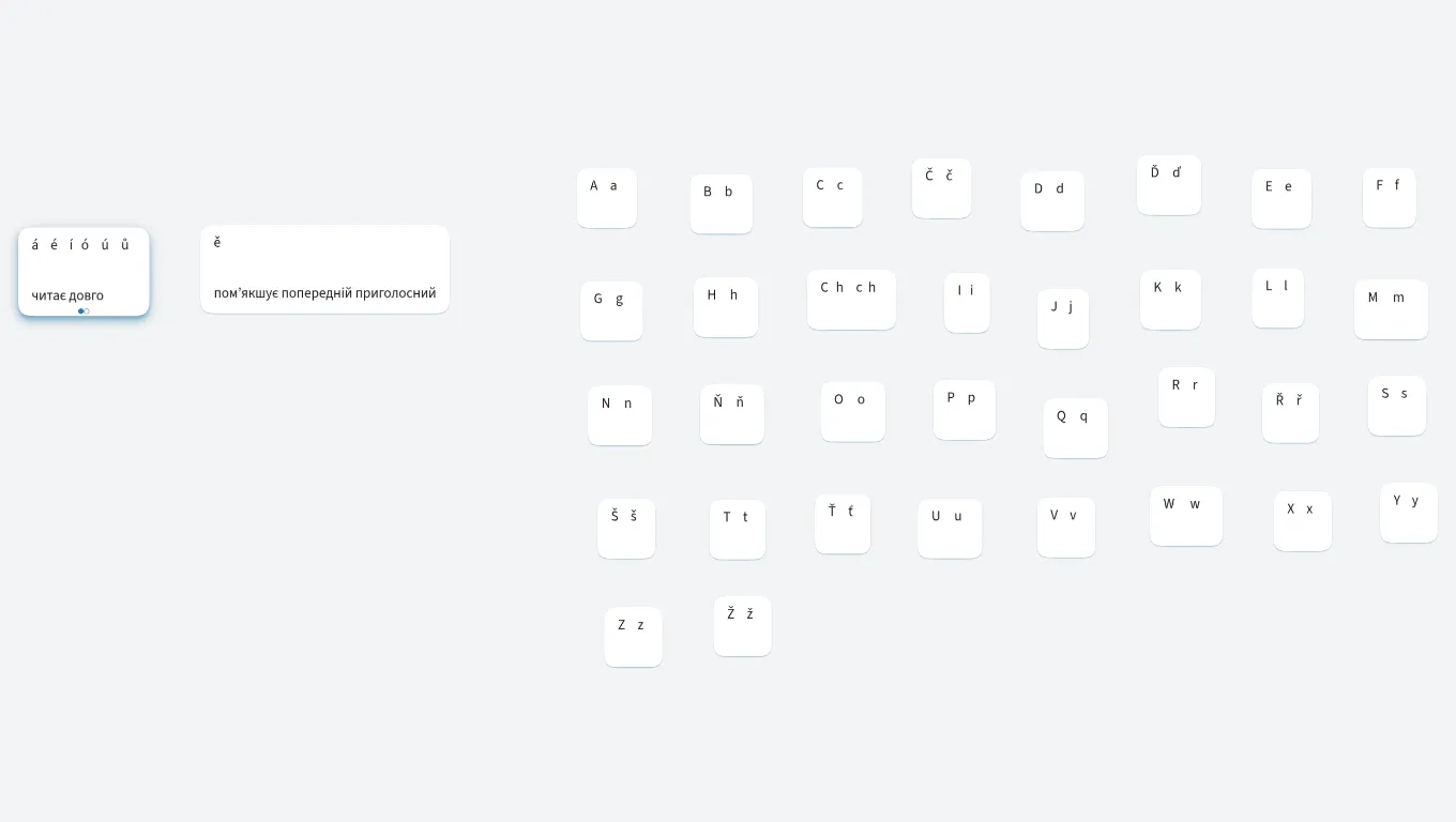 Písmena - букви