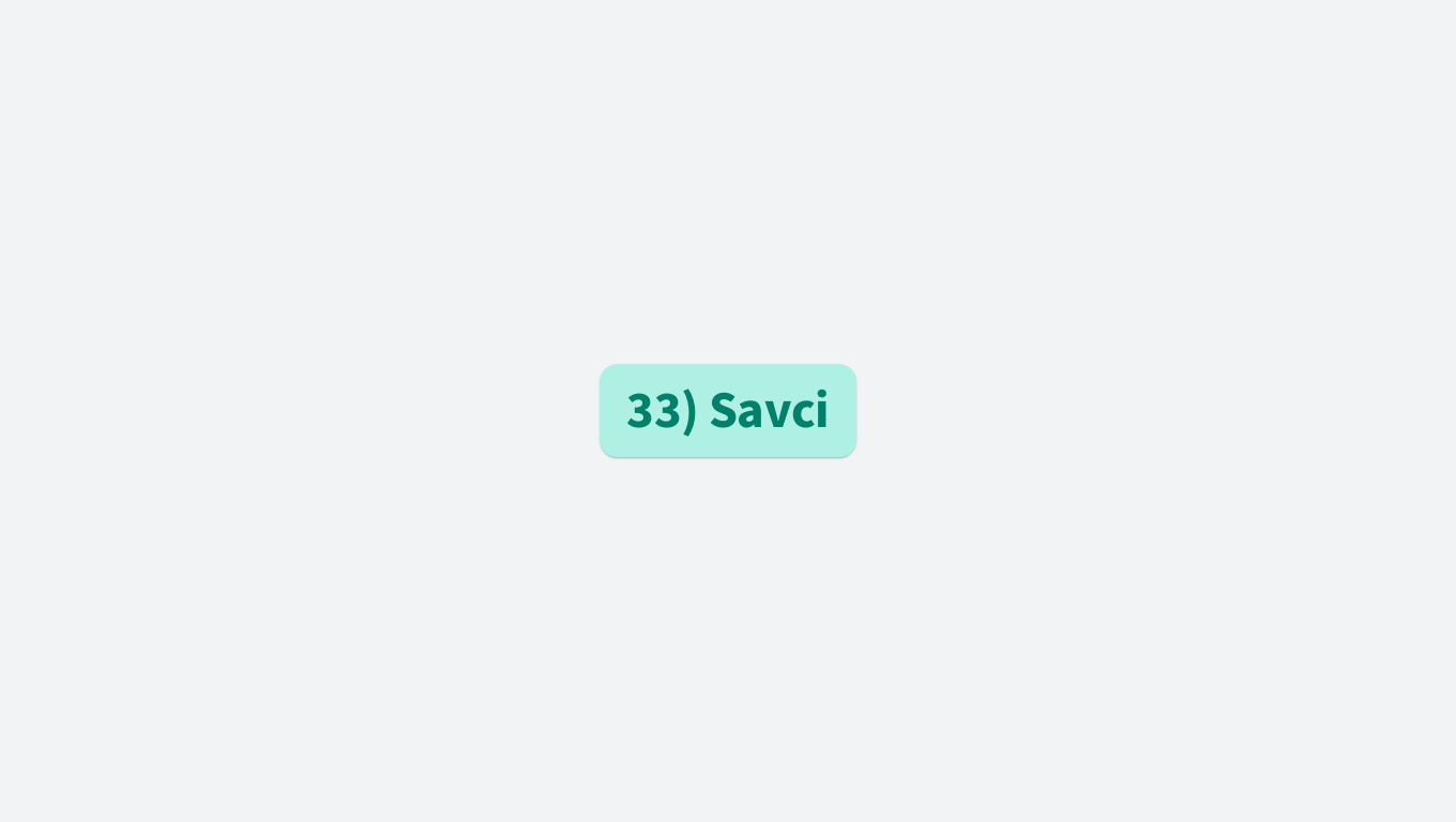 33) Savci